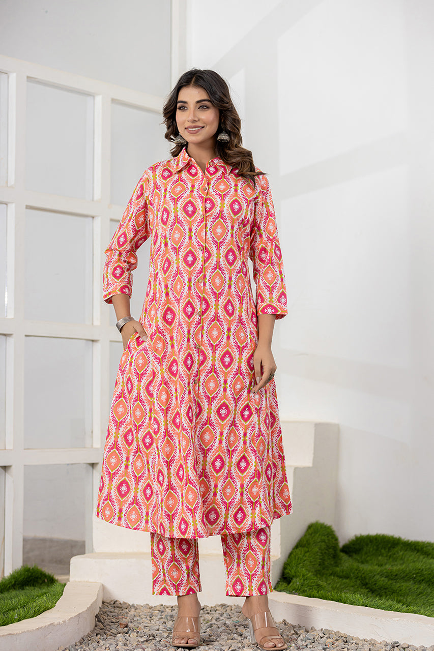 Multi Colour Kurta pant set