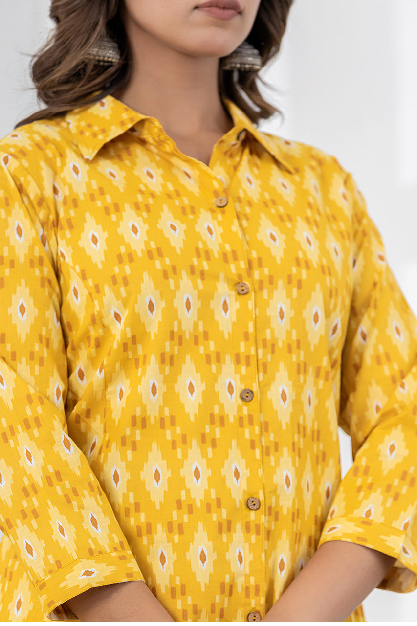 Yellow colour Kurta With pant set